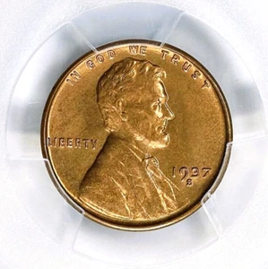 1937-S Lincoln Cent PCGS MS66RD - Picture 1 of 3