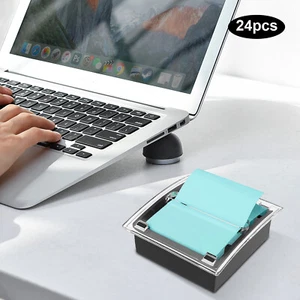 Kit de 24 piezas dispensador de notas pop-up superior transparente Post-it para notas autoadhesivas de 3 pulgadas x 3 pulgadas - Imagen 1 de 15