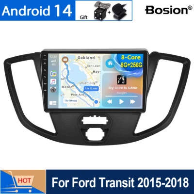 9'' 8G+256G Autoradio Für Ford Transit 2015-2018 Android 14 GPS Navi IPS CarPlay - Bild 1 von 4