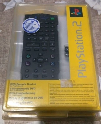 Official Sony PlayStation PS2 telecomando DVD Remote Control Black NEW NUOVO - Immagine 1 di 3