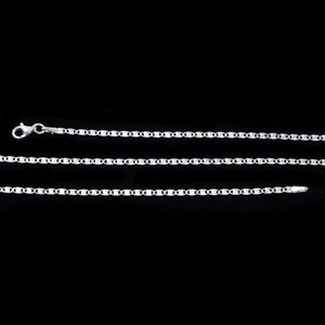 20" ITALIAN STERLING SILVER SQUASH CHAIN 2.3 GRAMS 2.2 mm WIDE - Picture 1 of 5