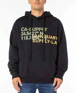 Sanctuary Men's Horizon Pullover Hoodie, Black, Medium - Picture 1 of 2
