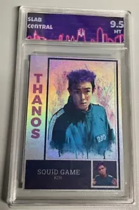 Squid Games Thanos Foil Art card graded 9.5 Slab Central - Picture 1 of 2
