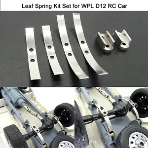 Durable Metal Thickened Rear Axle Leaf Spring Kit for WPL D12 RC Car Accessory - Picture 1 of 5