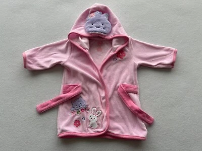 Bata con Capucha Carter's Bebé Baño Playa Piscina Diseño Gatito Conejito 0-9 Meses Foto 1 de 4