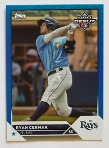 2023 Topps Pro Debut Ryan Cermak AZUL 092/150 FCL Rayos PD-1 - Imagen 1 de 3