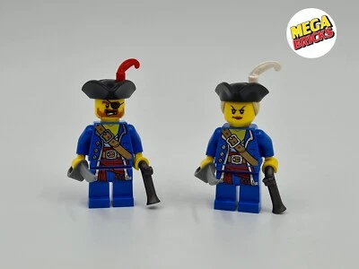 LEGO LOT 2 FIGURINES PIRATE PERSONNALISÉ REF INT PI01 + PI02 *NEUF* BIEN LIRE!! - Photo 1/2