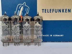 4x EL95 / 6DL5 tubes TELEFUNKEN - EL 95 - 1960s - Picture 1 of 7