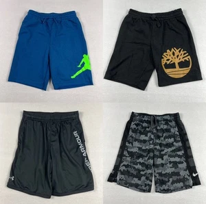 Nike Elite, Jordan, Under Armour, Timberland Athletic Shorts Boys YM YL Lot Of 4 - Picture 1 of 10