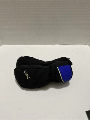 Head Jr. Kids' Zippered Fleece Lined Mittens in Black - Image 1 of 4