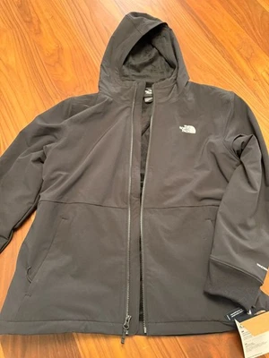 NUEVO CON ETIQUETAS The North Face Shelbe Raschel Sudadera con Capucha para Mujer 1X Plus Chaqueta cortavientos Negra Foto 1 de 4