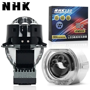 NHK M3 3.0'' Bi-LED Projector Hyperboloid Lens LED Angel eyes Headlight Retrofit - Picture 1 of 25