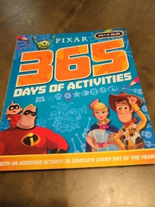 Pixar 365 Days of Activities Walt Disney Paperback Illustrated Coloring Puzzles - Picture 1 of 5
