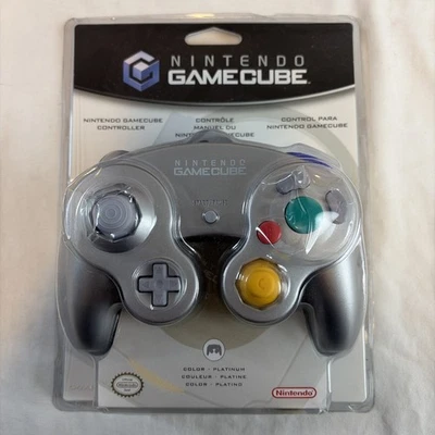 Nintendo GameCube Official Controller Platinum Silver FACTORY SEALED Brand New - Image 1 of 4