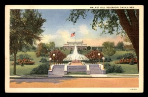 Walnut Hill Reservoir, Omaha, Nebraska, NE, Leinen, Unp - Bild 1 von 2