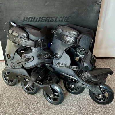 Powerslide Doop Swift II Inline Freeskates Skates schwarz verstellbar UK 3-8,5 RAR - Bild 1 von 4