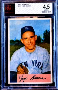 1954 Bowman Yogi Berra #161 BVG 4.5 New York Yankees HOF Catcher  - Foto 1 di 2