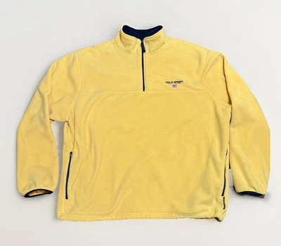 Винтажный Ralph Lauren Polo Sport Polartec 1/4 молнии флисовый свитер мужской размер 2XL - Изображение 1 из 4