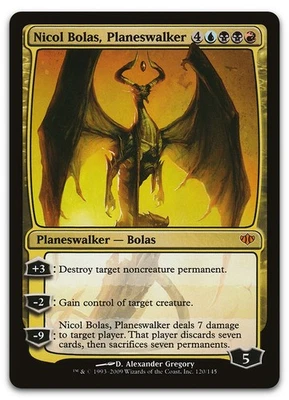 Nicol Bolas, Planeswalker #120 (LP) Conflux CON Magic MTG - Image 1 of 2