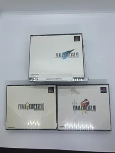 FINAL FANTASY 7 8 9 VII VIII IX FF Lot 3 Set Sony PS1 Playstation1 Japan Ver. - Picture 1 of 4