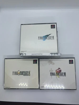 FINAL FANTASY 7 8 9 VII VIII IX FF Lot 3 Set Sony PS1 Playstation1 Japan Ver. - Image 1 of 4