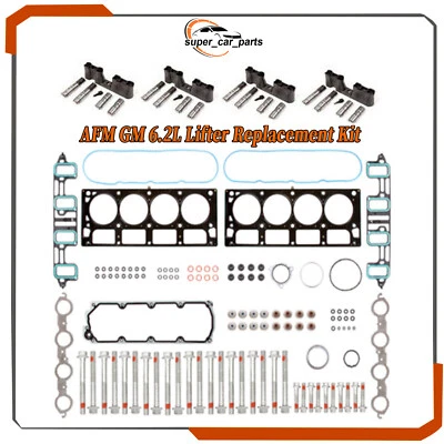 For GM 6.2 AFM Lifter Replacement Kit Head Gasket Set Head Bolts Lifters Guides Foto 1 de 4