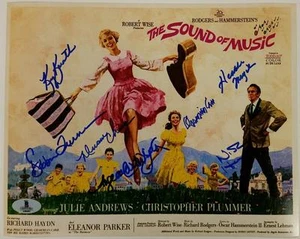 SOUND OF MUSIC Cast Firmato 8x10 Foto (7) Autos Image #2 con Beckett BAS COA - Foto 1 di 2