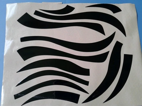 Cincinnati Bengals full size tiger stripes football helmet decals set Cover