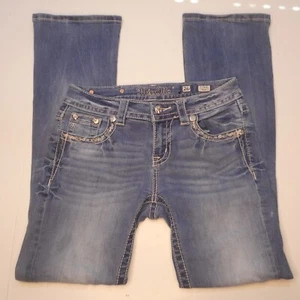 Miss Me Jeans Size 26 Standard Boot - Picture 1 of 9