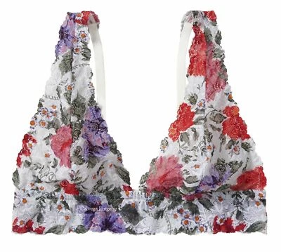 Nuevo con etiquetas Bralette Cosabella JOLIP1341 "Jolie" Copa Suave Triángulo Floral Encaje, Italia, P Foto 1 de 4