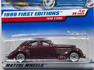 Hot Wheels | CORD 1936 | 1999 First Editions | (burgundy) (LW) | Collector 649 - Bild 1 von 9