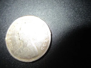 Victoria Empress Coin One Quarter Anna India 1897 - Picture 1 of 5