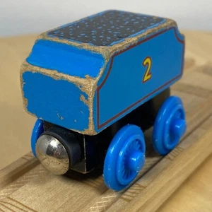 Thomas the Tank Engine Holzeisenbahn Edwards Tender bemalt Kohle 1996 Version - Bild 1 von 7