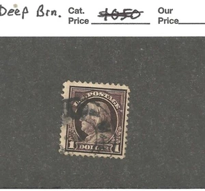 US 518, brown violet $1,printed on back side ,1917 - Picture 1 of 2