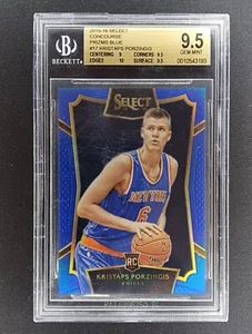 2015/16 Kristaps Porzingis Rookie Select Concourse Blue 225/249 BGS 9.5 Gem Mint - Picture 1 of 2