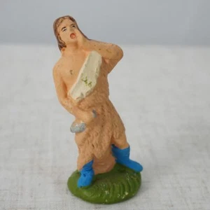 Vintage Nardi Italien NF Creche Papier Mache Putz Schäferhund Figur - Bild 1 von 5