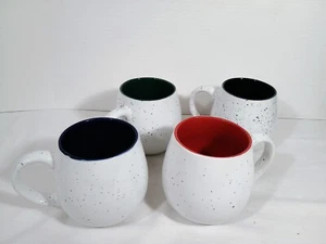 Lifver Better Kitchen Large 20oz Mugs 4 1/4" Tall lot of 4 white speckled - Picture 1 of 8