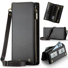 Crossbody Phone Bag Luxury PU Leather Zipper Purse Wallet with Shoulder Strap