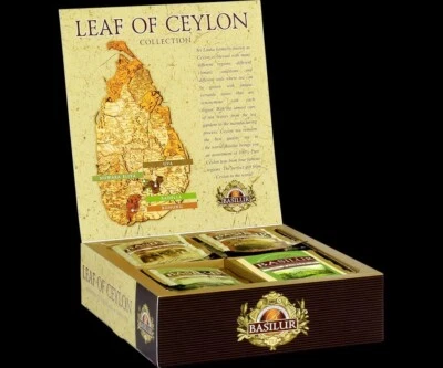 Colección Hoja de Albahaca de Ceilán Puro Calidad Premium Surtido 40 Bolsas de Té 2 Piezas Foto 1 de 3