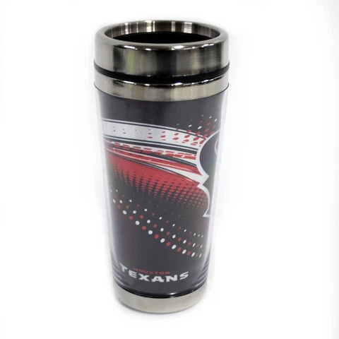 NFL Houston Texans Insulated Stainless Steel Coffee Tumbler 16 oz Cover