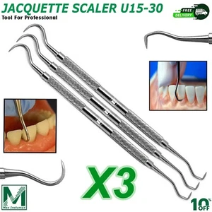 3 Pcs Sickle Towner U15/33 Jacquette Scaler Dental Premium Instruments - Picture 1 of 5