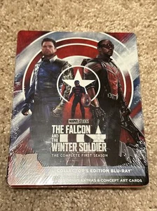 NEW THE FALCON AND THE WINTER SOLDIER FIRST SEASON BLU RAY 2 DISC STEELBOOK