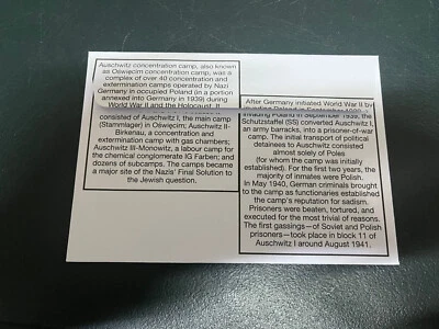 27-1-25 (400) 80th anniversary of Liberation of Auschitz / Birkenau (J) - Image 1 of 3