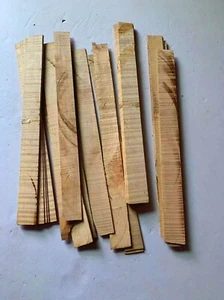 5 Stck. 4/4 Prime Violine Flamme Ahornrippen Profi Gitarrenbauer Top Maserung - Bild 1 von 1