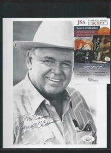 Carroll O'Connor Signed Black & White Photo JSA Authenticated COA/LOA - Picture 1 of 1