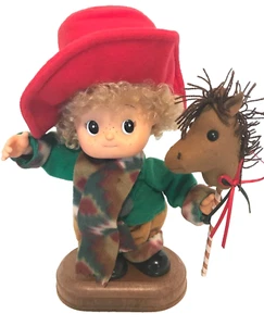 Vintage TELCO 12" SMALL FRY Motion-ettes Animated Musical Christmas Boy Horse - Picture 1 of 11