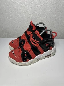 Nike Boys Air More Uptempo DV2205-600 Red Basketball Shoes Sneakers Size 5 UK - Picture 1 of 12