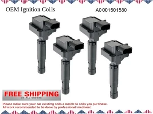 Set of 4 Ignition Coils For Mercedes-Benz C230 Kompressor 1.8L L4 UF555  /OEM - Imagen 1 de 2