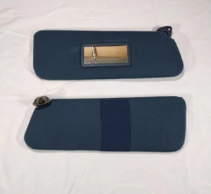 88-94 Chevy GMC Silverado Sierra Tahoe Suburban Sunvisors Set BLUE NEW CLOTH OEM - Picture 1 of 13