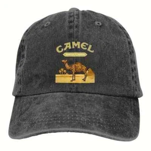 Gorra de béisbol unisex de algodón cepillado lavado a piedra camel vintage, - Imagen 1 de 9